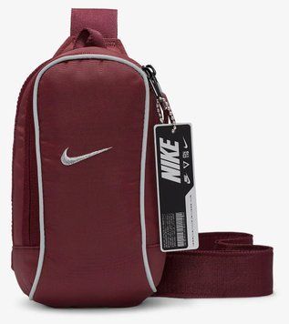 Сумка через плечо Nike NK NSW ESSNTL CRSSBDY-MTL PULL 1L бордовый Уни 20.5x12.5x5 см