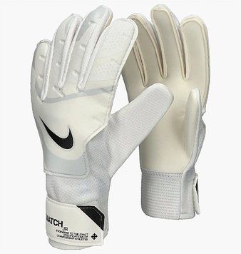Вратарские перчатки Nike NK GK MATCH JR-HO23 бежевый, серый Дет 8 (21,6 см)