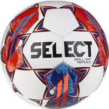 М'яч футбольний Select BRILLANT REPLICA v23 біло-червоний Уні 5