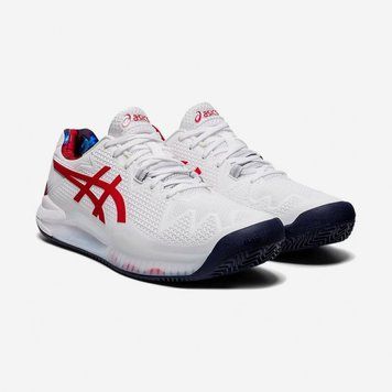 Кроссовки чел. Asics Gel-resolution 8 clay LE white (40,5) 7,5