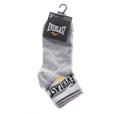 Шкарпетки Everlast QUARTER SOCKS 3 PAIR сірий Уні 35-40