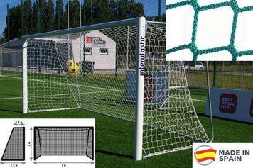 Футбольная сетка 5х2x0,8x1,5м. (Юниорская), шнур 3-3,5мм. (PP, green) "El Leon De Oro" 12443080002