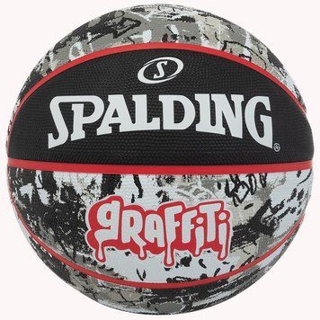М'яч баскетбольний Spalding Graffiti Ball сірий, чорний Уні 7