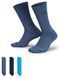 Шкарпетки Nike U J ED CUSH POLY CREW 3PR 144 синій, темно-синій, блакитний Уні