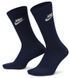 Шкарпетки Nike U NK NSW EVERYDAY ESSENTIAL CR синій, білий, сірий Уні 38-42