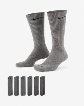 Шкарпетки Nike U NK ED PLS CSH CRW 6PR - 132 сірий Чол