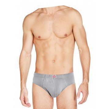Труси сліп Kappa Slip Uomo Elastico Ric. c/etichetta Logo сірий Чол M