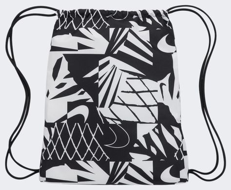 Мішок Nike Y NK DRAWSTRING - CAT AOP 1 чорний, білий, помаранчевий Діт 43 x 36 см