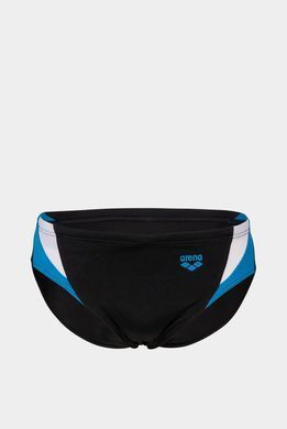 Плавки-слепые Arena SWIM BRIEFS PANEL черный, белый, голубой Чел 85