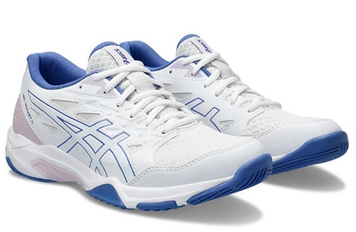 Кроссовки сквош женщин. Asics Gel-Rocket 11 white/blue (39) 7.5