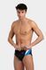 Плавки-слепые Arena SWIM BRIEFS PANEL черный, белый, голубой Чел 85