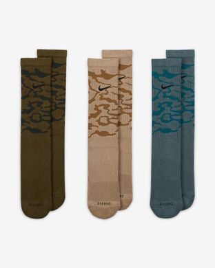 Шкарпетки Nike U NK EVERYDAY PLUS CUSH CREW 3PR мультиколор Уні 34-38