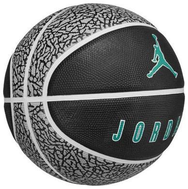М'яч баскетбольний Nike JORDAN PLAYGROUND 2.0 8P DEFLATED BLACK/WHITE/WHITE/CLEAR JADE size 7