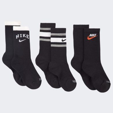 Носки Nike U NK EVERYDAY PLUS CUSH CREW 3PR черный Уни 34-38