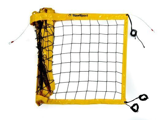 Сетка волейбольная Romi Sport "Профессиональная 9,5 м.", 3 мм.(PP)" Sia000066PP black/yellow