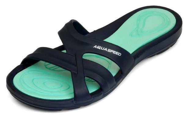 Шльопанці Aqua Speed PANAMA 6603 темно-синій, бірюзовий Жін 38