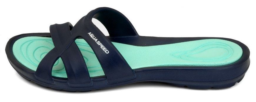 Шльопанці Aqua Speed PANAMA 6603 темно-синій, бірюзовий Жін 38