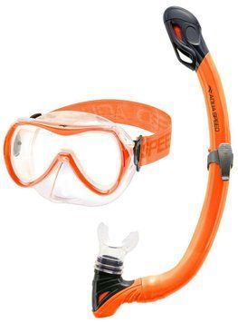 Набір маска і трубка Aqua Speed ALIZE FS + SAMOS 61090 помаранчевий Уні OSFM
