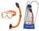 Набір маска і трубка Aqua Speed ALIZE FS + SAMOS 61090 помаранчевий Уні OSFM