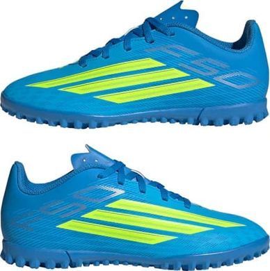 Сороконожки детские Adidas F50 CLUB TF J голубой, желтый 35 (2.5UK) 21.2 см