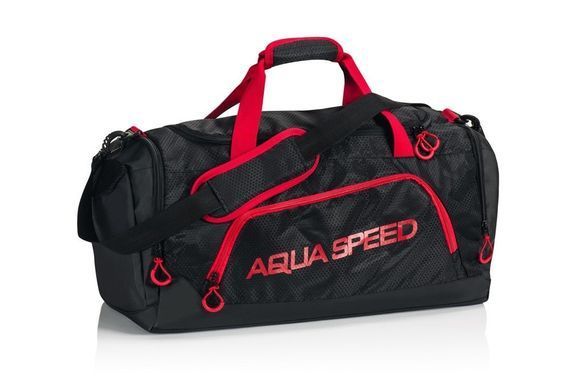 Сумка Aqua Speed ​​DUFFEL BAG 6774 чорний, червоний Уні 55x26x30cм
